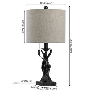 Gaston 20.5" Resin Mini LED Table Lamp